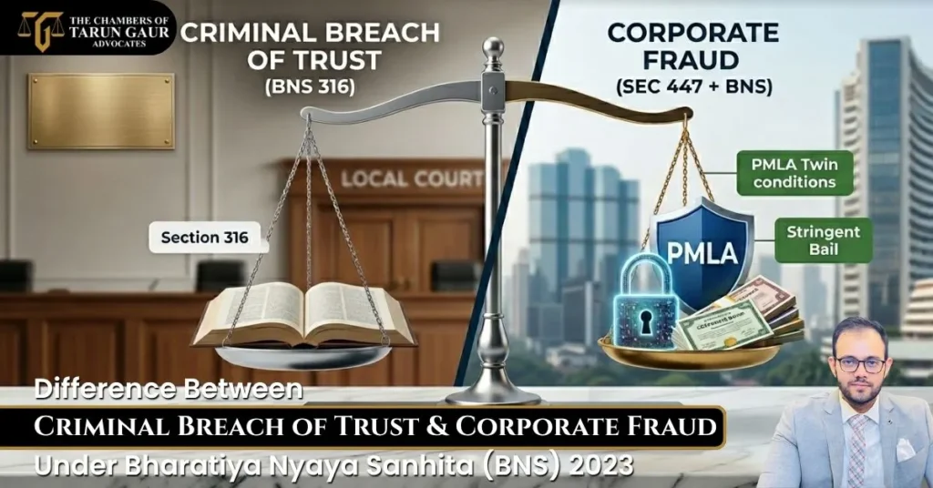 Difference Between Criminal Breach of Trust & Corporate Fraud Under Bharatiya Nyaya Sanhita (BNS) 2023