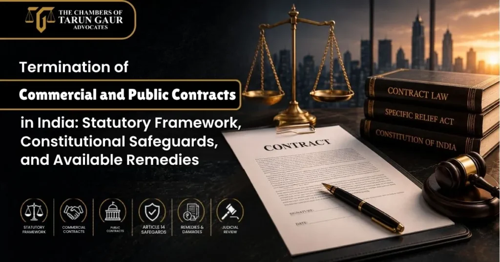 Termination of Commercial and Public Contracts in India Statutory Framework, Constitutional Safeguards, and Available Remedies