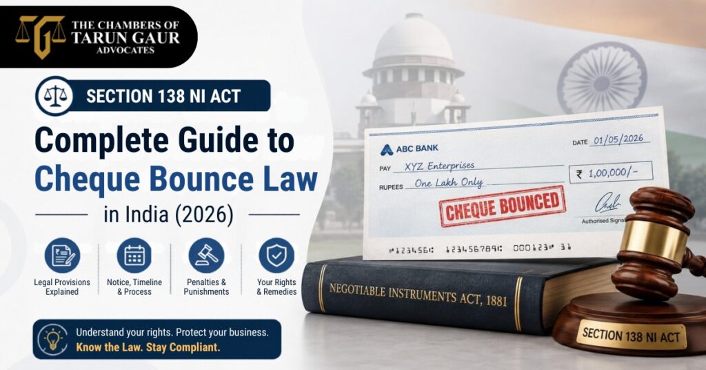 Section 138 NI Act: Complete Guide to Cheque Bounce Law in India (2026)