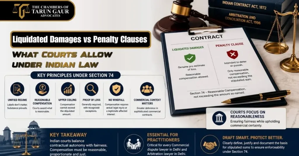 Liquidated Damages vs Penalty Clauses – What Courts Allow under Indian Law