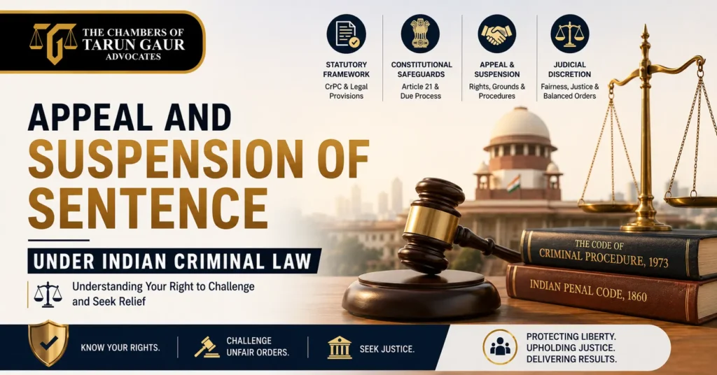 Appeal and Suspension of Sentence under Indian Criminal Law